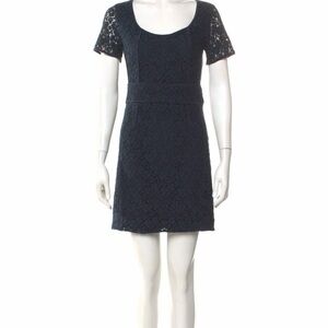 Marc by Marc Jacobs Black Lace Short Sleeve Mini Dress - size 0